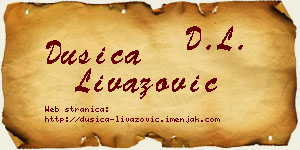 Dušica Livazović vizit kartica